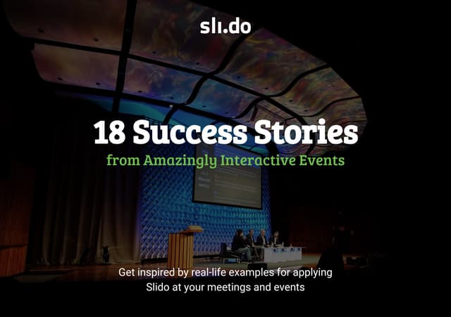 18 Success Stories from Amazingly Interactive Events