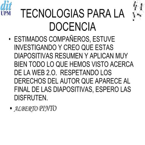 tecnologias para la docencia