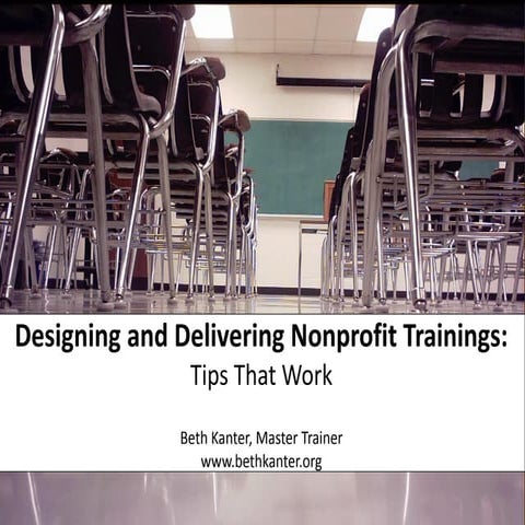 Designing Nonprofit Training