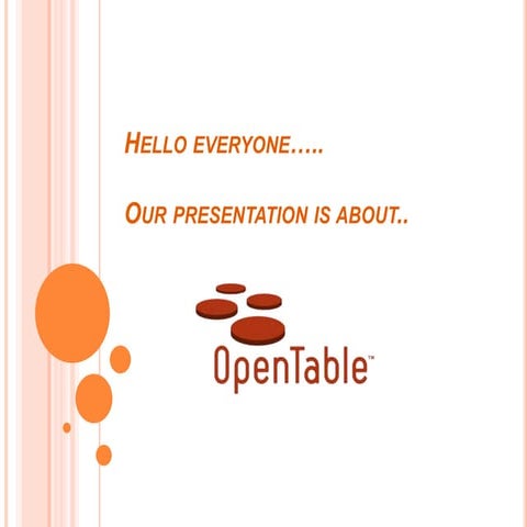 OpenTable Competitive Strategy Analysis | PPTX