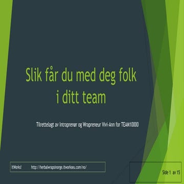 Slik får du med deg folk