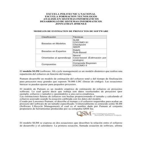 Modelo slim caso practico | PPTX