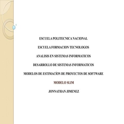 Modelo Slim