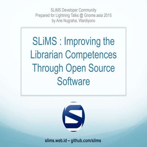 SLiMS improving librarian competences 20150508