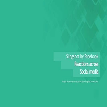 Slingshot App by Facebook - Reactions across Social Media