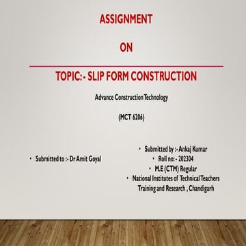 Slipform construction