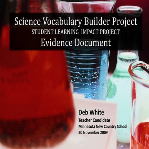 Science Vocabulary Builder Project