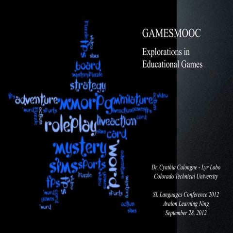 Sl languages 2012 keynote on gamesmooc