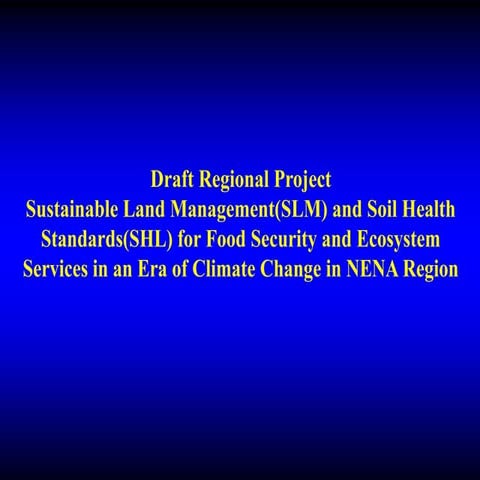 Sustainable Land Management