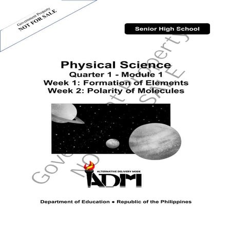 SLM SHS Physical Science Quarter 1 DepEd CDO