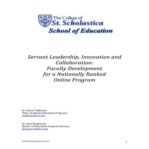 SlOAN November 2013 Handout for Presentation