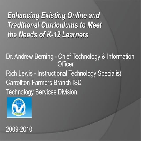 Enhancing Existing Curriculums with an LMS