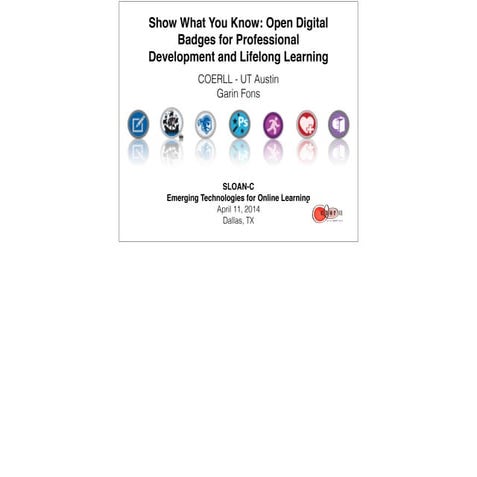 Sloan C - Badges presentation