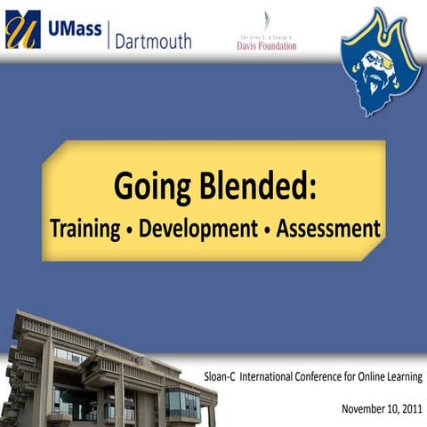 Going Blended: Training, Development, Assessment