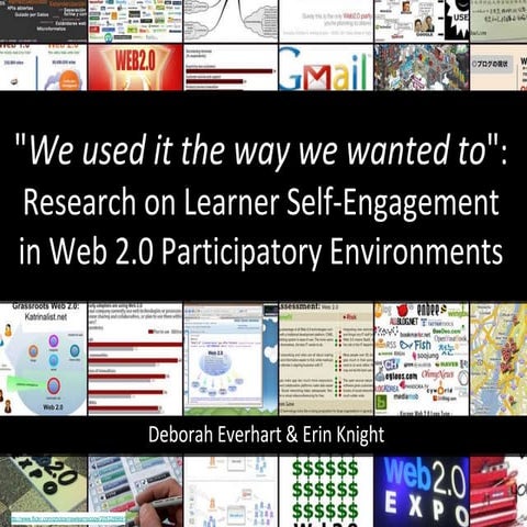 We Used It The Way We Wanted To: Research on Learner Engagement in Participat...