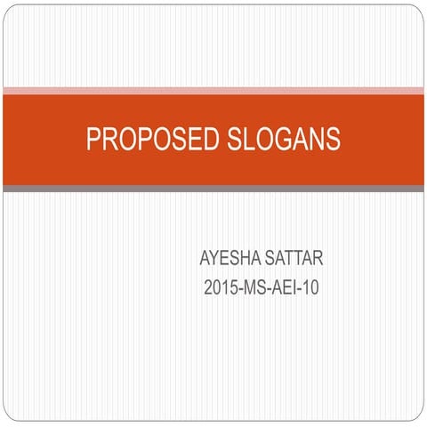 Slogans