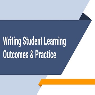 Student Learning Outcome (SLO) Identification Practice