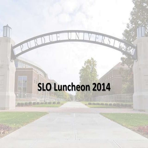 2014 Student Learning Outcomes