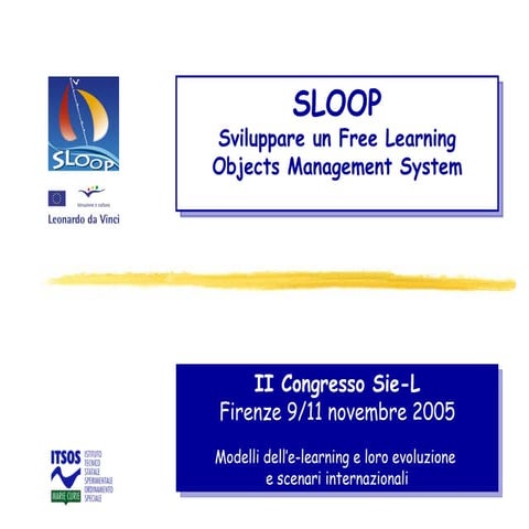 SLOOP: Sviluppare un Free Learning Objects Management System (2005)