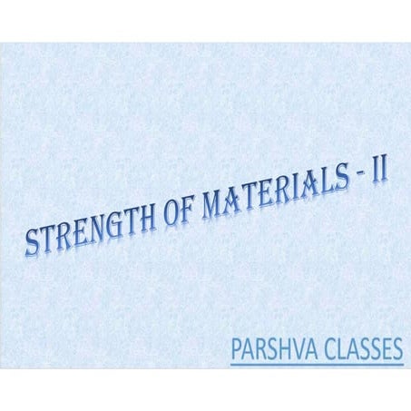 Slope and deflection