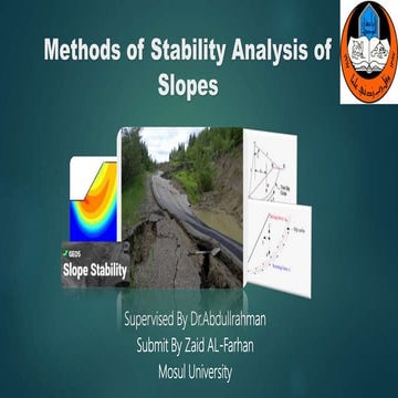 Slope stability analysis methods