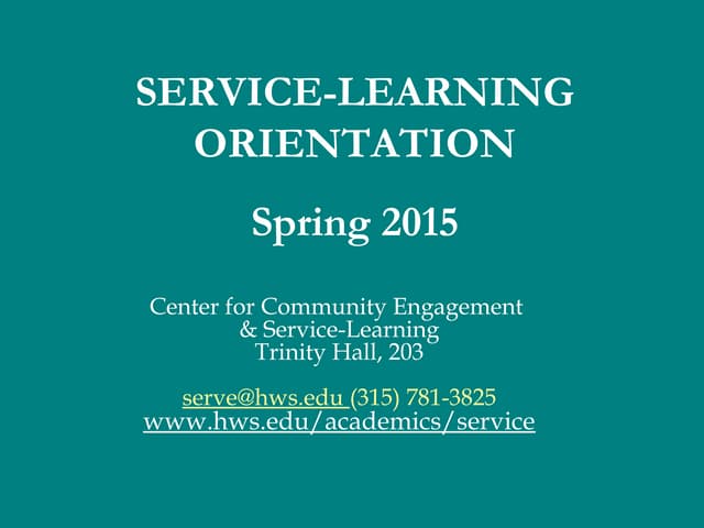 Sl orientation