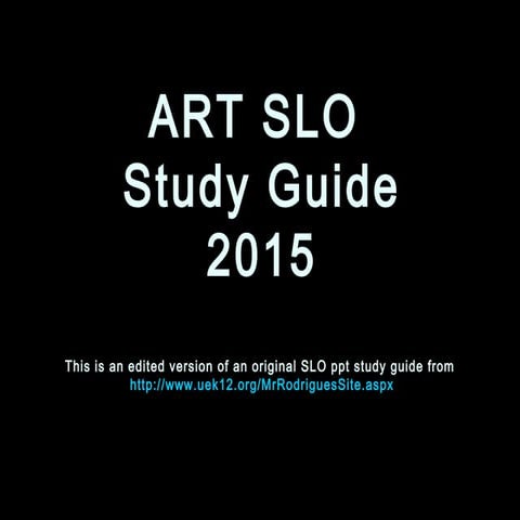 Slo study guide 2015