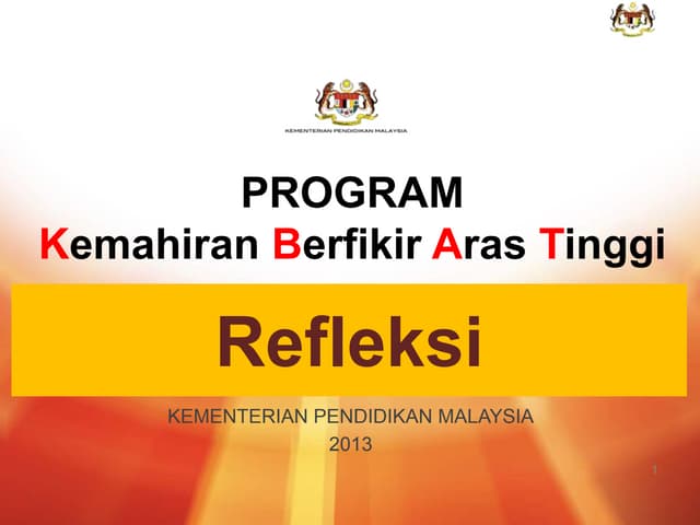 Slot 1 refleksi kbat 2013