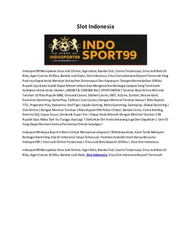 Slot indonesia