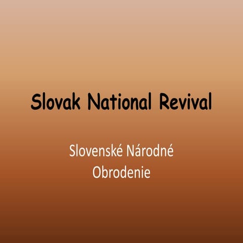 Slovak national revival