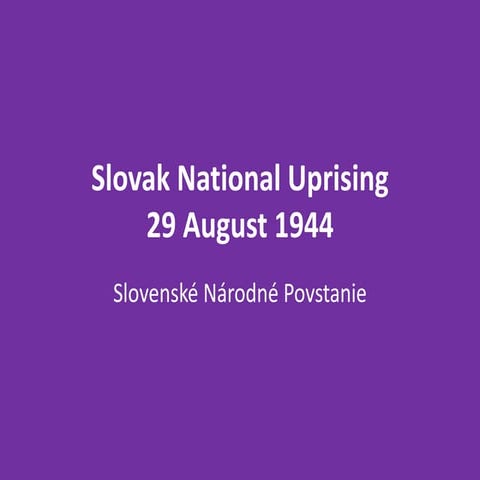 Slovak national uprising