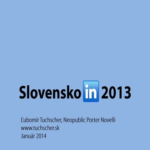 Slovenský Linkedin 2013