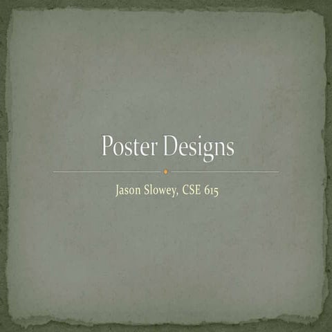Poster Design Slideshow