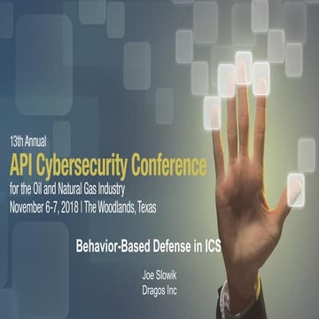 Behavior-Based Defense in ICS