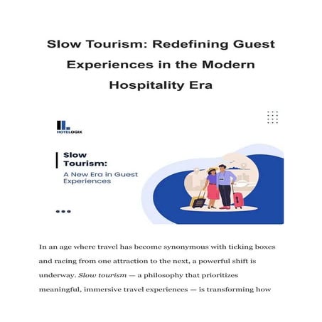 Slow Tourism_ Redefining Guest Experiences in the Modern Hospitality ...