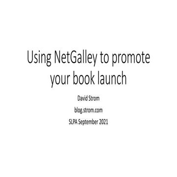  using netgalley to promote your book launch