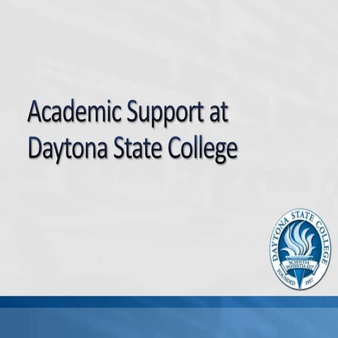 Sls1122 academic support services presentation fall 2018