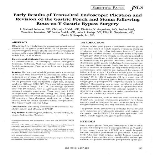Overstitch - a new endoluminal surgery system | PDF