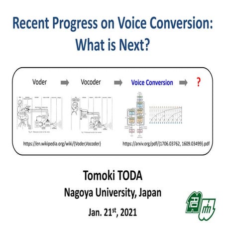 Recent progress on voice conversion: What is next?