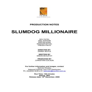 Slumdog millionaire-production-notes