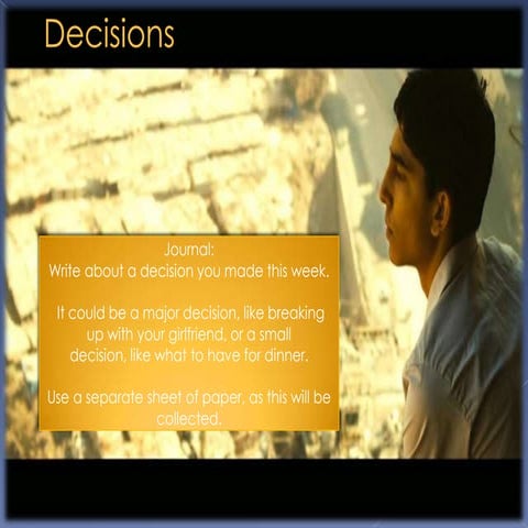 Slumdog decisions ppt