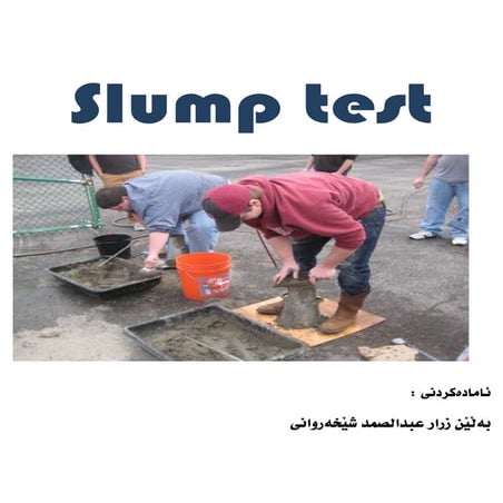 slump test Kurdish | PDF