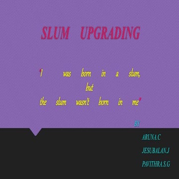Slum upgrading 
