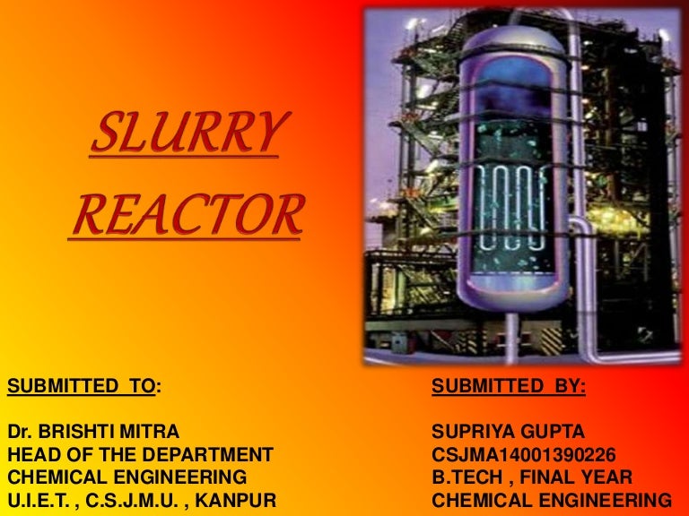 Slurry Reactor Process , Model predictive control of a slurry ...