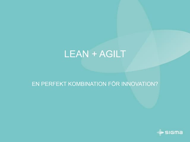 Slutgiltlig lean och agilt