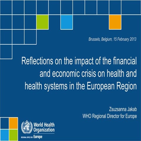 Reflections on the impact of the financial and economic crisis on ...