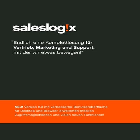 Saleslogix Datenblatt Version 8.0 - deutsch