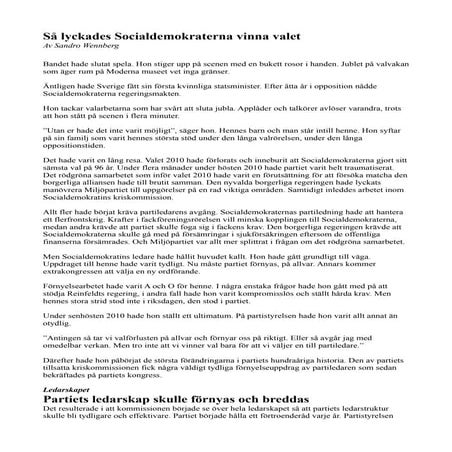 Så lyckades s vinna valet