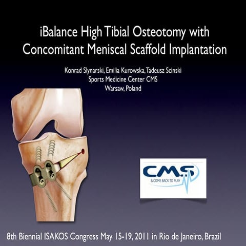 High tibial osteotomy with meniscus repair