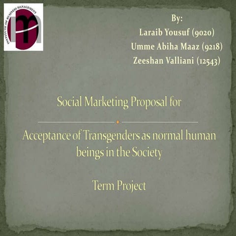 Social Marketing Proposal